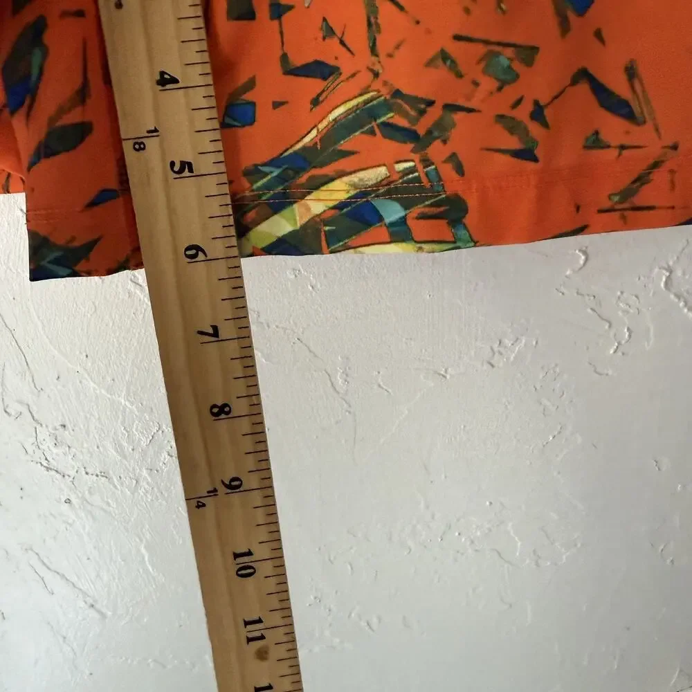 Abstract Swim Trunks‎ Mens Medium Drawstring Pocket Mesh Lined Shorts